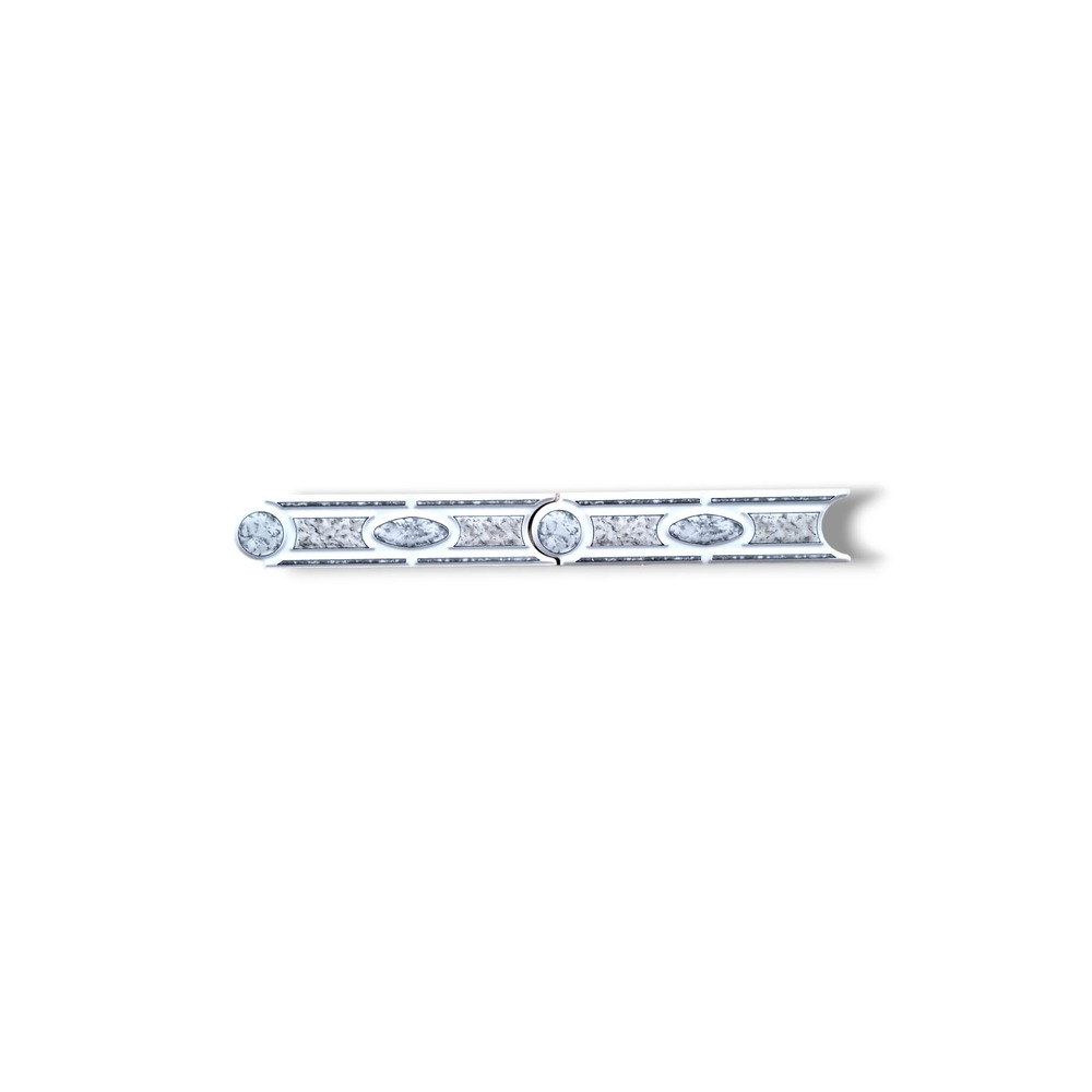 List ceramic decor 200x50 mm, grey