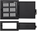 Ușă pentru sobă și cenușar din fontă model Motive Romanesti, înalțime 275+140 x 255 mm lățime