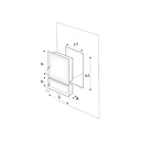 Ușă pentru sobă și cenușar din fontă model Motive Romanesti, înalțime 275+140 x 255 mm lățime