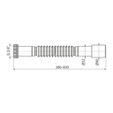 Racord flexibil A76 cu piuliță metalică, 1 1/4"x32/40 