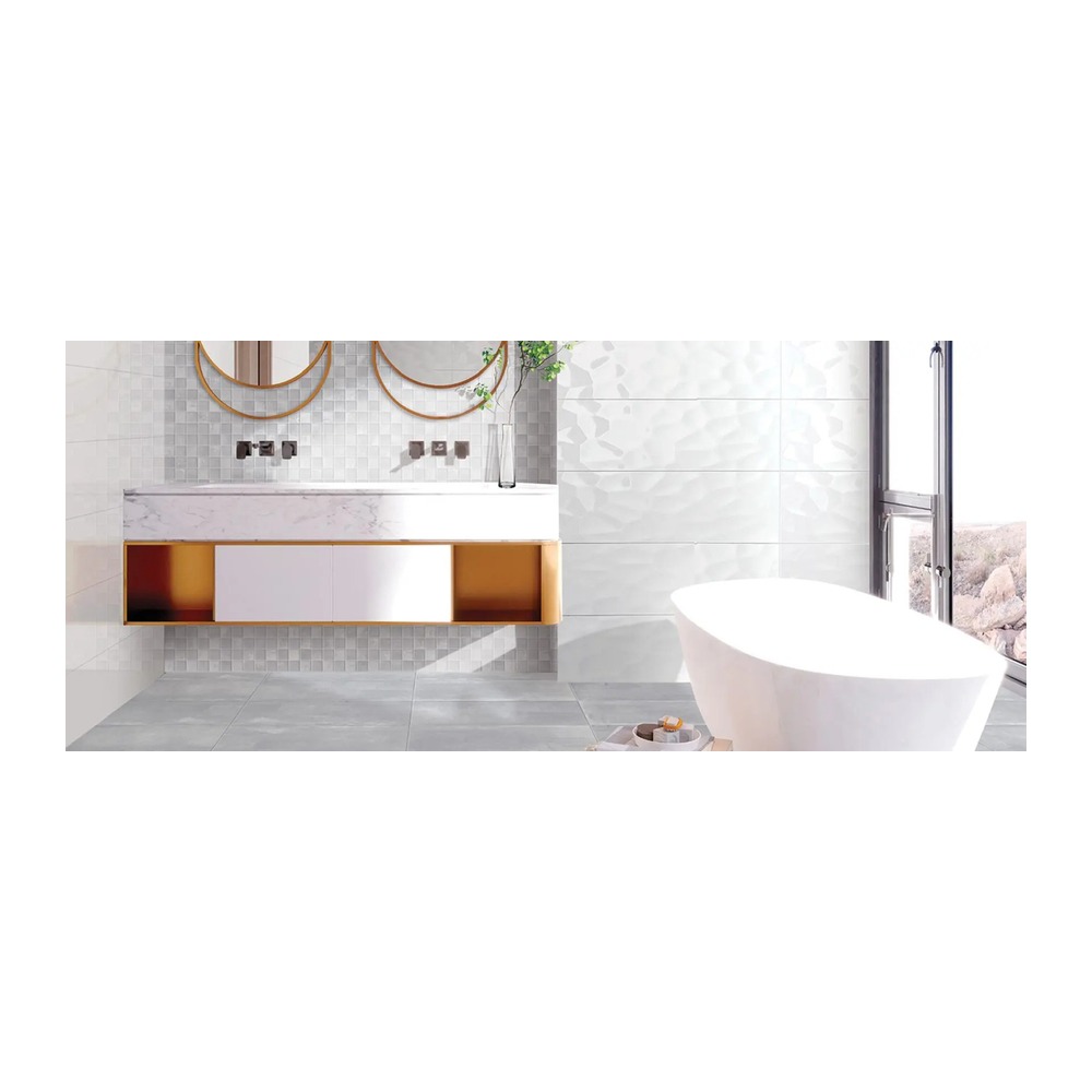 Faianță albă rectificată CONCEPTO albă rectificată, 60x30 cm, 1.44 mp