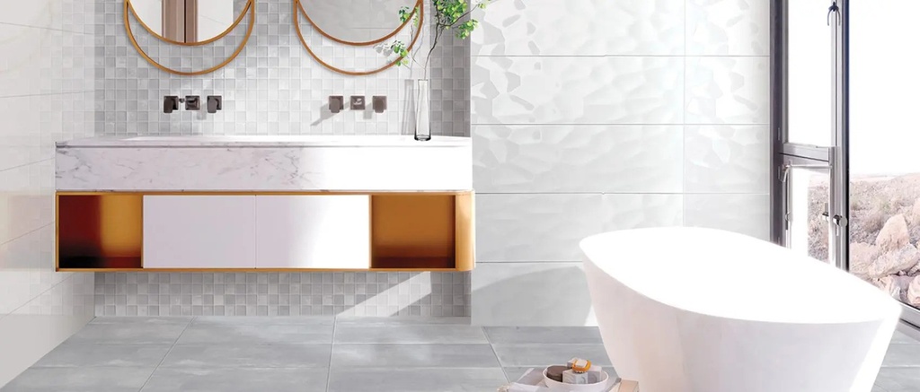 Faianță albă rectificată CONCEPTO albă rectificată, 60x30 cm, 1.44 mp