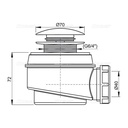 Sifon cădiţă A465-50 de duș cu mecanism CLICK/CLACK metalic cromat