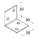 Colțare universale pentru lucrări mici de tâmplărie și mobilier KS1 - dimensiuni 30x30x30x1,5 mm