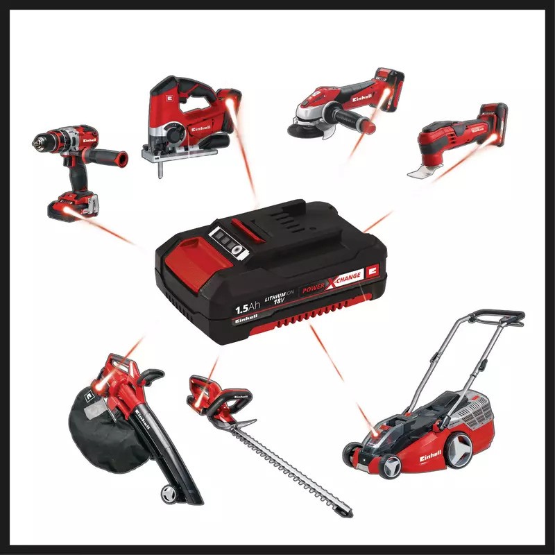 Kit Einhell PXC Starter - Încărcător rapid și acumulator 18V 1.5Ah Li-Ion