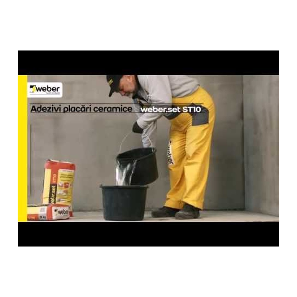 Adeziv Weber ST10 pentru placări ceramice la interior, 25 kg