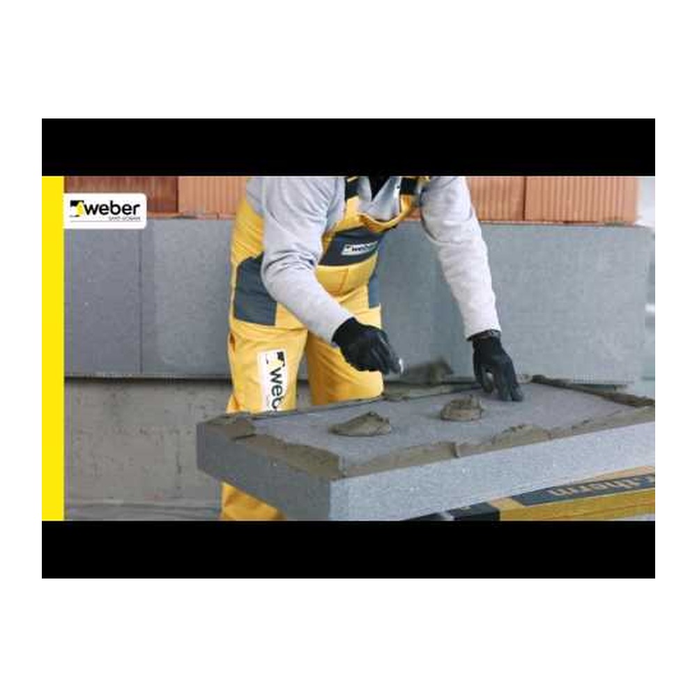 Adeziv pentru polistiren expandat şi grafitat Weber P39 max2, 25kg