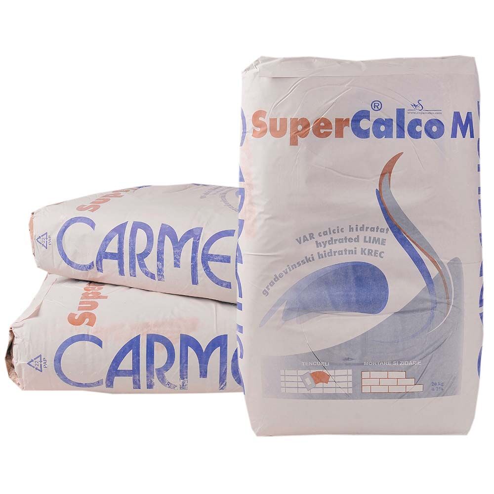 Var hidratat CARMEUSE SuperCalco M pentru mortare tencuieli, 20 kg