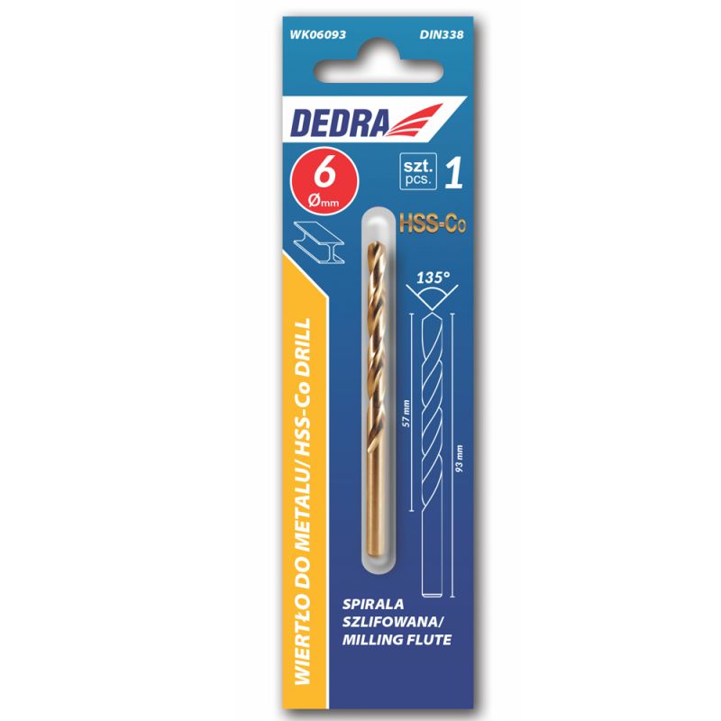 Burghiu cobalt pentru metal 1x34 mm x3 buc/set