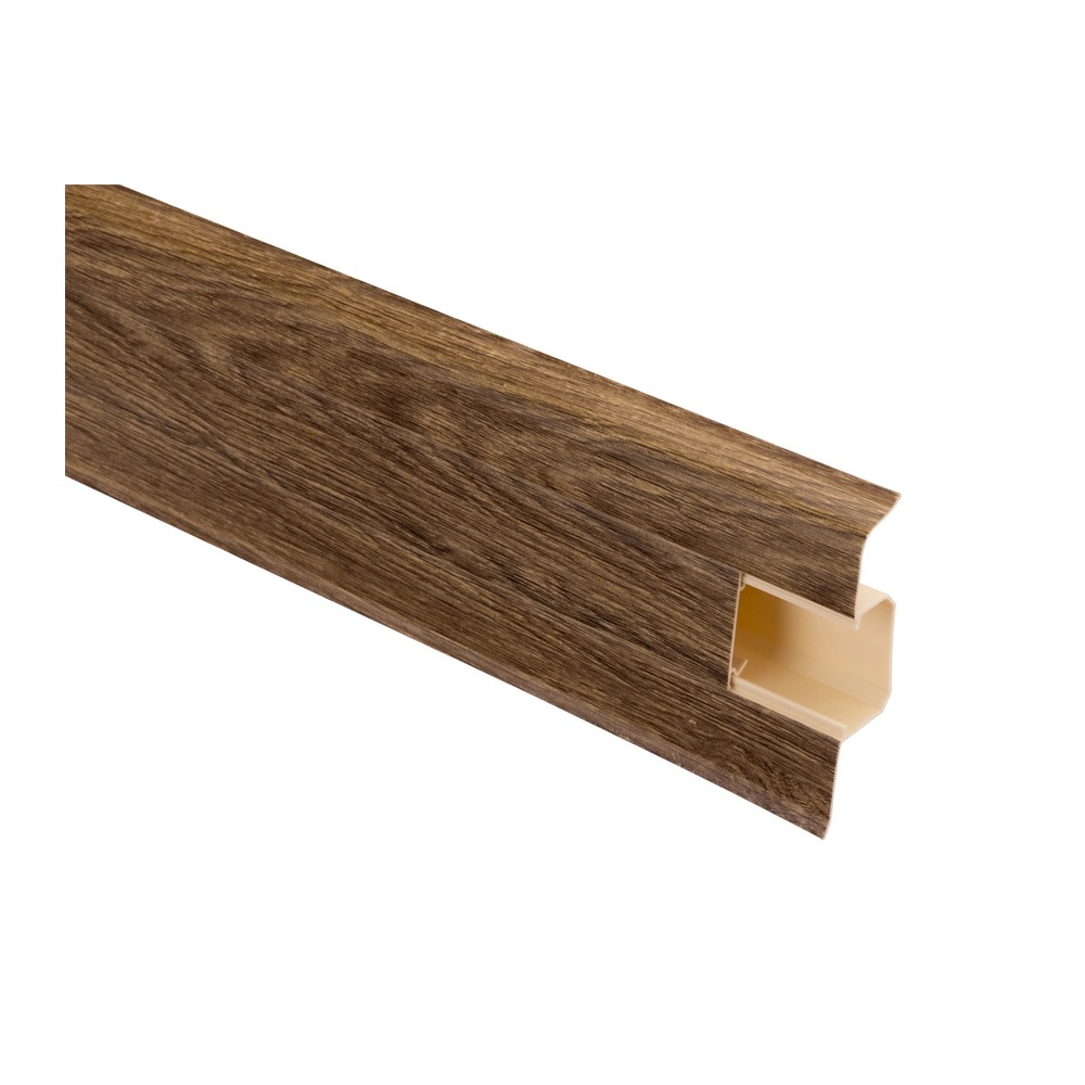 Plintă cu canal din PVC pentru parchet SG75 Trandafir Închis, 2200x75x24.5 mm