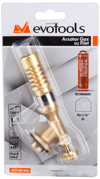 Arzator gaz cu filet, tip: 7/16