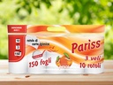Hârtie igienică PARISS cu 3 straturi aromă piersică, 10 role/set