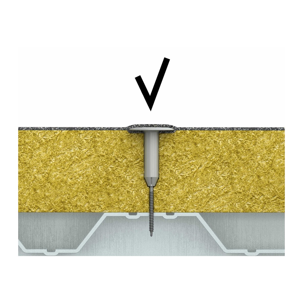 Taler telescopic D. 14.2x135 mm, pentru fixarea izolației acoperișului plat, 200 buc/cutie