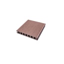 Placă Deck 3D Maro din WPC 148x23mm, L 3800mm, Structura cu Gol Rotund pentru Rezistenta Sporita.