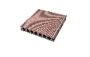Placă Deck 3D Maro din WPC 148x23mm, L 3800mm, Structura cu Gol Rotund pentru Rezistenta Sporita.