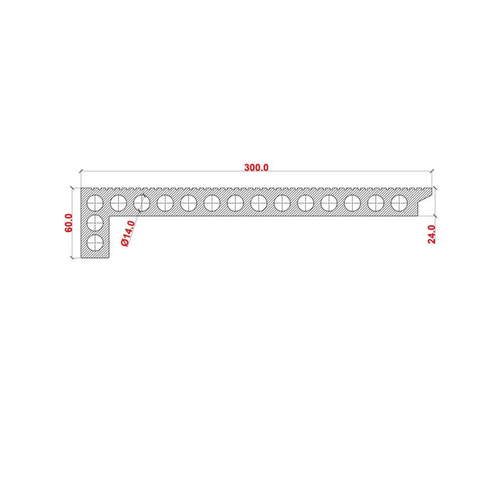 Treapta Decking 3D WPC, dimensiune 300 x 60 x 24 mm, culoare maro