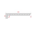 Treapta Decking 3D WPC, dimensiune 300 x 60 x 24 mm, culoare maro