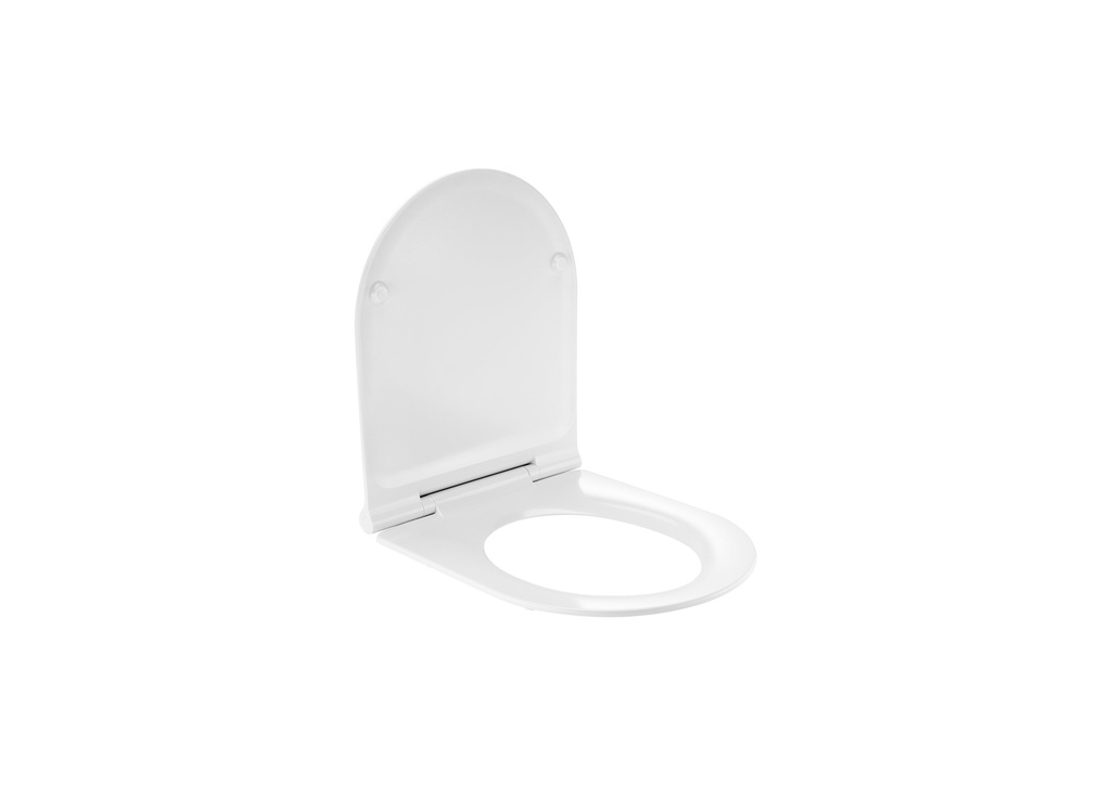 Capac WC, Roca, slim cu închidere lentă, alb, 441x360x87 mm, cod A801C4200U