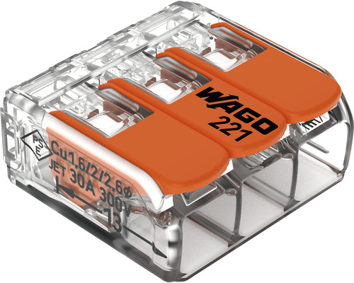 Cleme legături rapide cabluri Wago 3x6 mm², 8 buc.