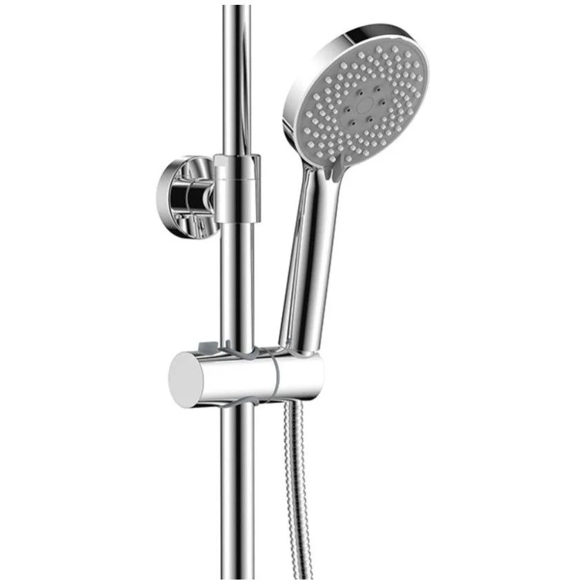 Coloană de duș cu baterie Fayans Phoenix-N, duș fix Ø23 cm, pară duș 3 funcții, crom