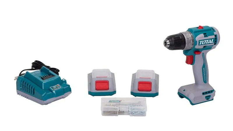 Mașină de găurit & înșurubat cu încărcător și 2 acumulatori, 20V-2.0AH LI-ION