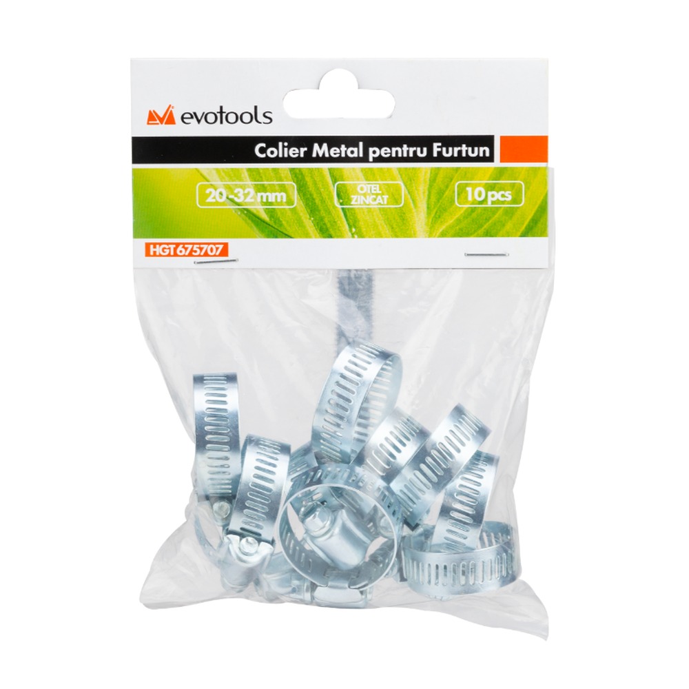 Colier metal de strângere pentru furtun 40-60 mm 10 buc/set