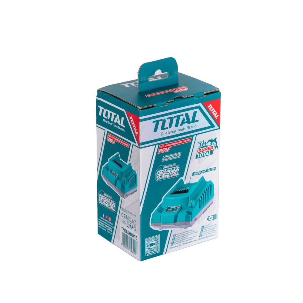 Încărcător acumulatori TOTAL TFCLI2001E industrial, 20V - 2.0AH