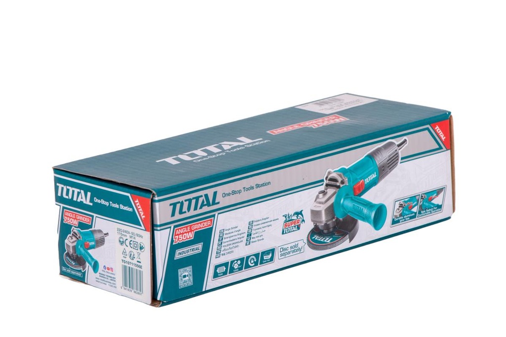 Polizor unghiular TOTAL TG10711556E, Ø 115 mm, 750 W