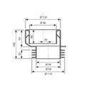 RACORD WC EXCENTRIC 100*110MM (1641E)