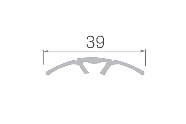 Trecere 390 semilună montaj ascunsă 40mm 0.9m (auriu)