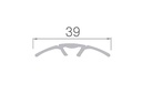Trecere 390 semilună montaj ascunsă 40mm 0.9m (auriu)