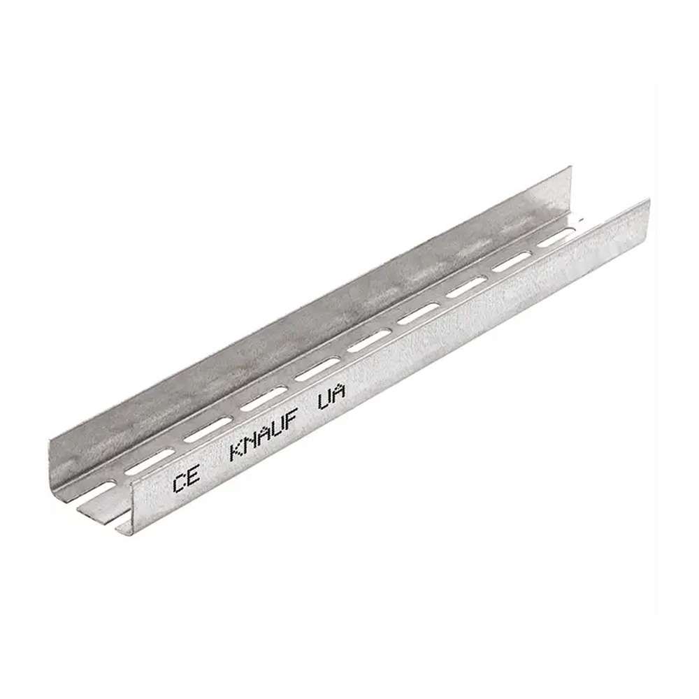 [P003964] Profil metalic Knauf UA 100 pentru montajul uşilor în pereţii din gips-carton, 100x40x2 mm x 3 ml