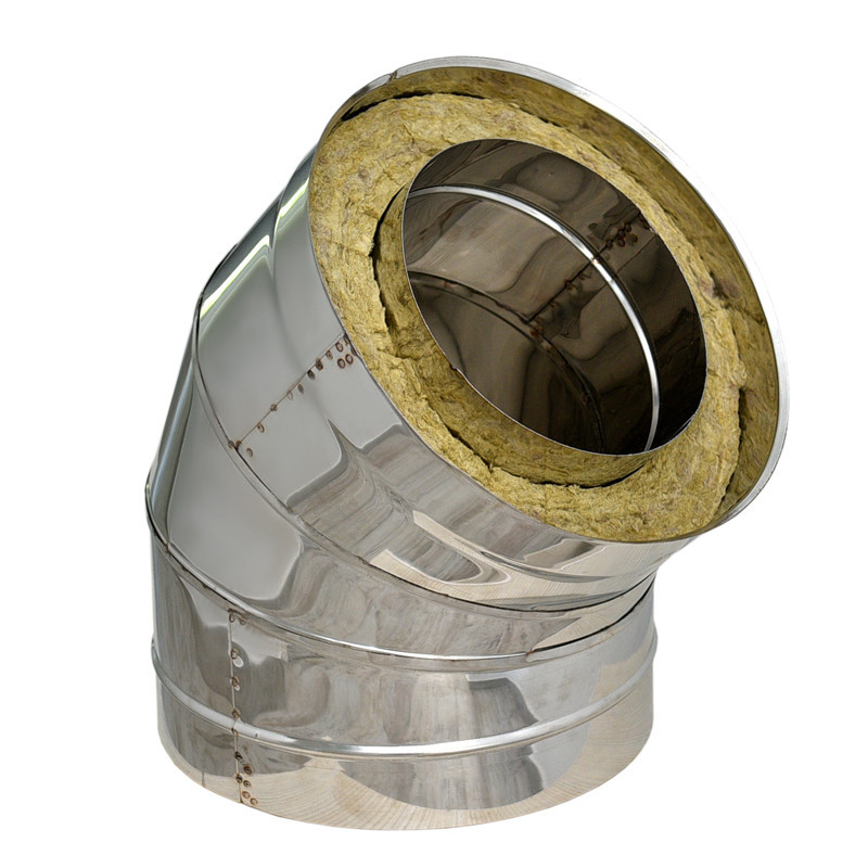 Cot inox 45 gr DP (izolat) FI 200 mm