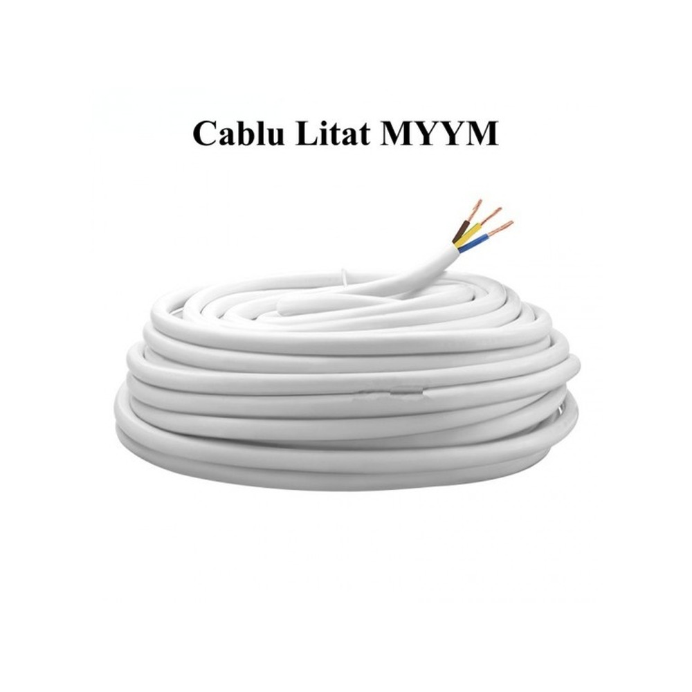 [P003399] Cablu electric MYYM (H05VV-F), 3x2.5 mmp, izolație PVC