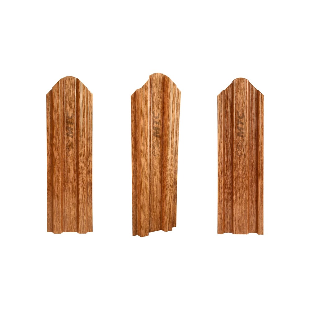 [P006454] Şipcă gard metalică standard, stejar-stejar,1200x90x0,50 mm