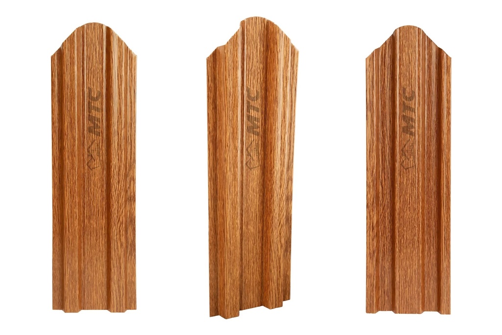 Şipcă gard metalică standard, stejar-stejar,1200x90x0,50 mm