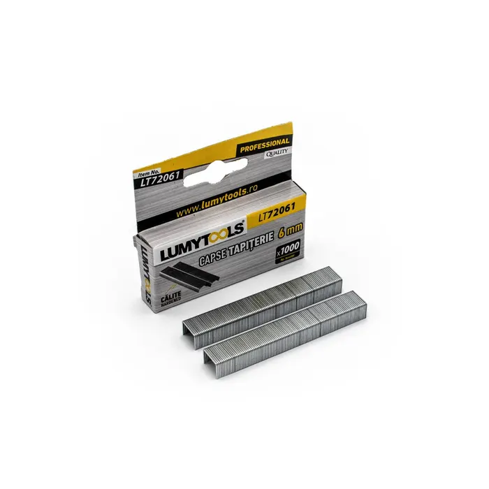 Capse tapiţerie pentru capsator, înălțime 6x0.7 mm 1000 buc