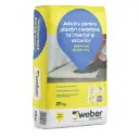 Adeziv Weberset EX25 max2 pentru placări ceramice, interior/exterior, 25 kg