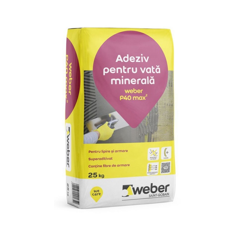 [P003803] Adeziv pentru vată minerală Weber P40 max2, 25 kg