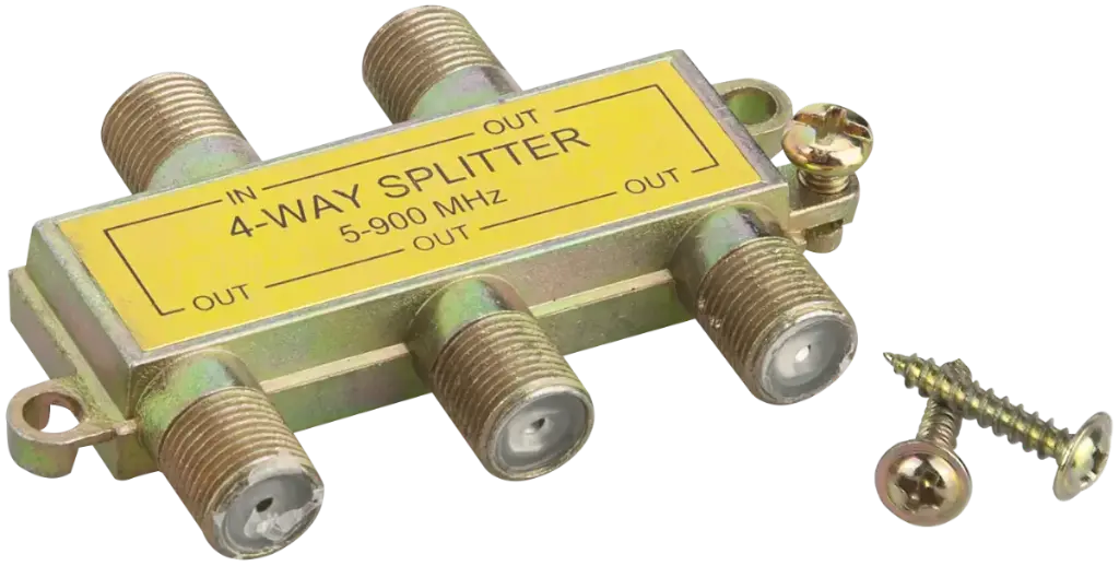Distribuitor splitter TV, 1 intrare, 4 iesiri
