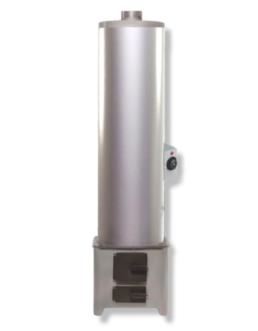 Ansamblu boiler otel 90 L, focar economic, usi otel FM, rezistenta electrica 2 kw