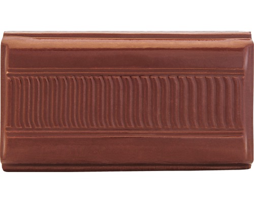 Element lateral cornișă din teracotă maro