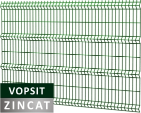Panou gard plastifiat zincat bordurat verde, 3.7x1700x2000 mm