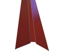 Coamă dreaptă pentru tablă cutată RAL 3011 roșu, 0,4x312x2000 mm 
