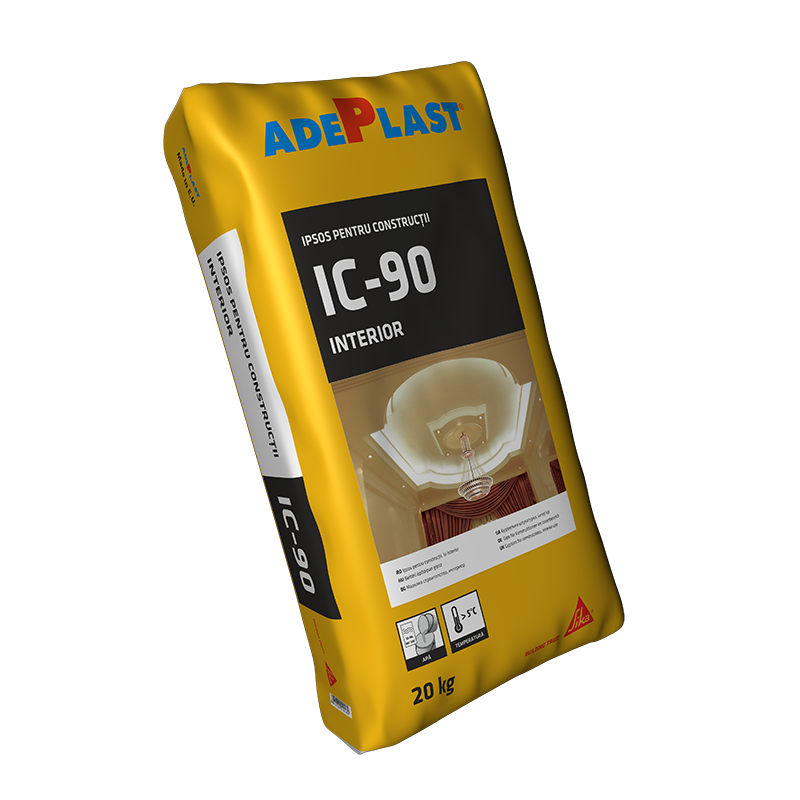 Ipsos pentru construcții ADEPLAST IC90 de interior, 20 kg