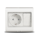 Modul priză cu întrerupător aplicat Total Green cu capac