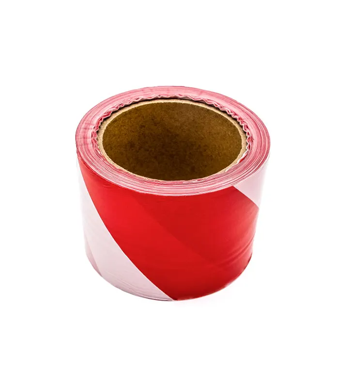 Bandă pentru avertizare alb/roșu, 75 mm x 100 ml