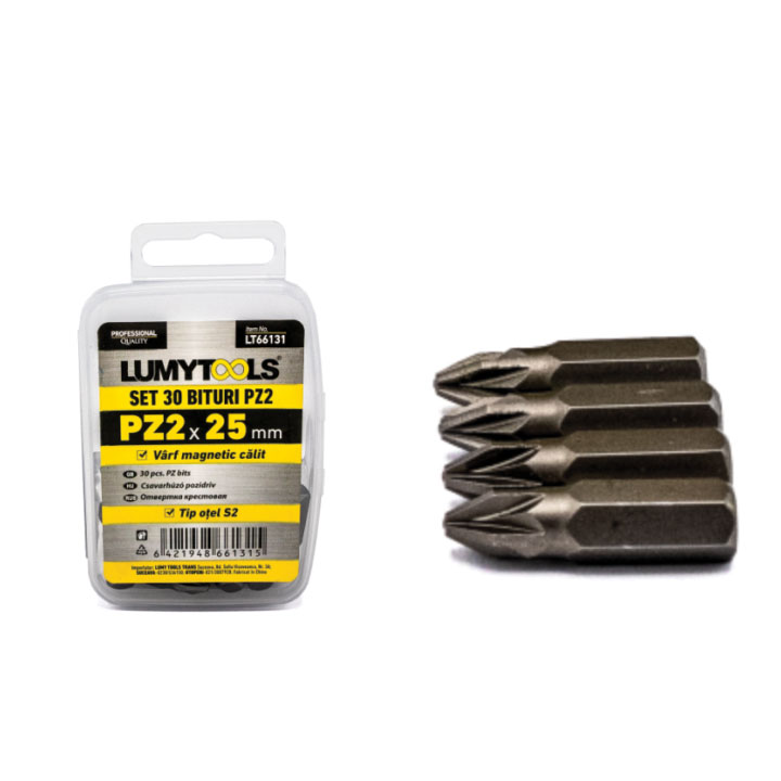 Set 30 bituri PZ3 otel S2 25 mm