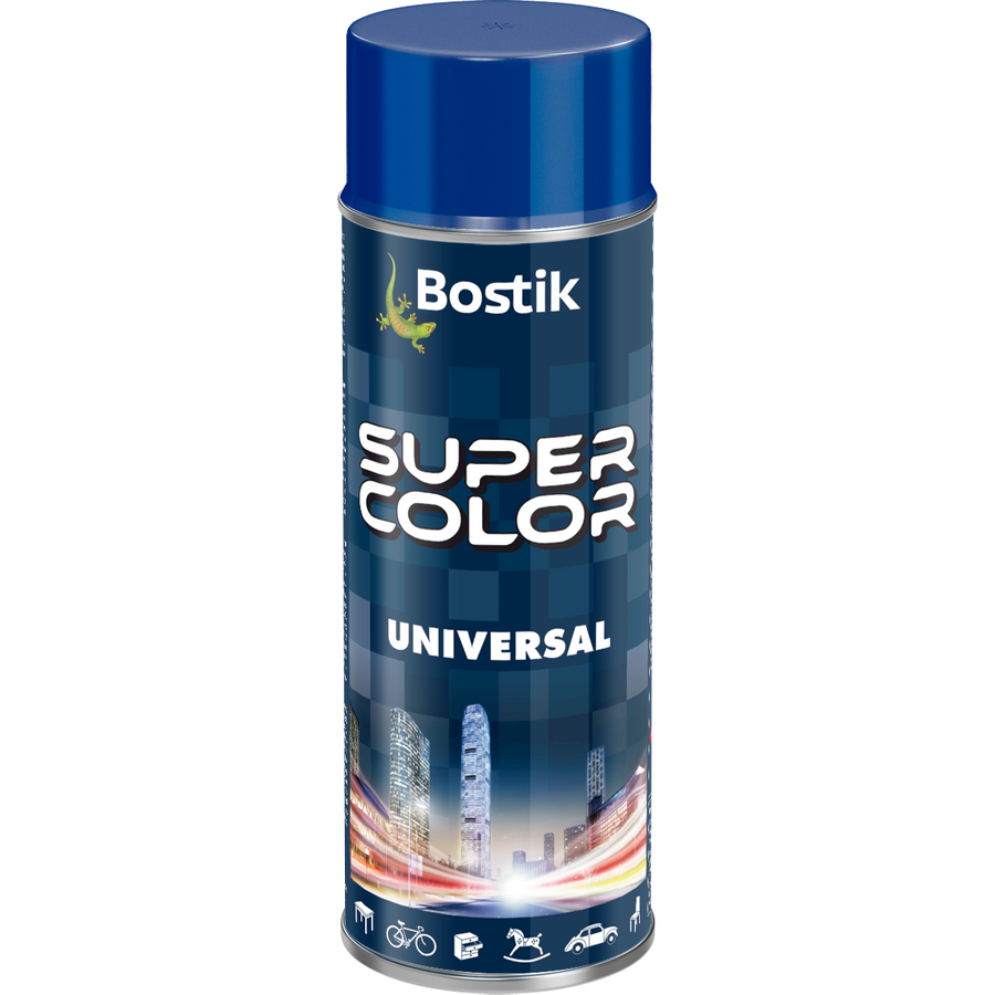 Spray vopsea Bostik Bostik Color Universal, RAL 5005 albastru semnal interior/exterior, 400 ml