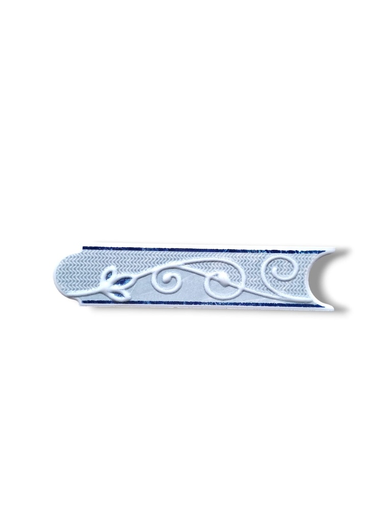 List ceramic decor 200x50 mm, blue
